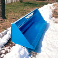 Skid Steer Snow Plow Bucket (84")