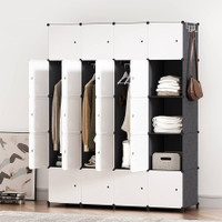 Storage Organizer Cube Closet Portable Wardrobe Combination 