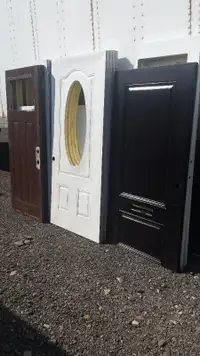 $25 cut out white steel exterior doors $35 color steel cut out d