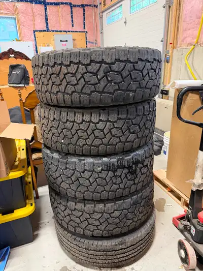 Set of 4 Toyo Open Country A/T III LT285/60R20 Tires * Even tread wear with 10–13/32” tread depth re...