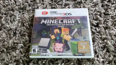 Minecraft for Nintendo 3ds, 3ds XL, 2ds, 2ds XL. like new condition.