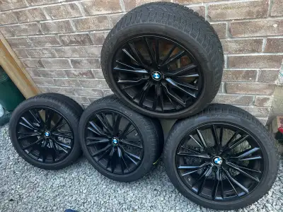 (98%) 4x BMW 2 | 3 | 4 Series 18" OEM Winter Wheels Package Pirelli Sottozero3 Run Flat Winter Tires...