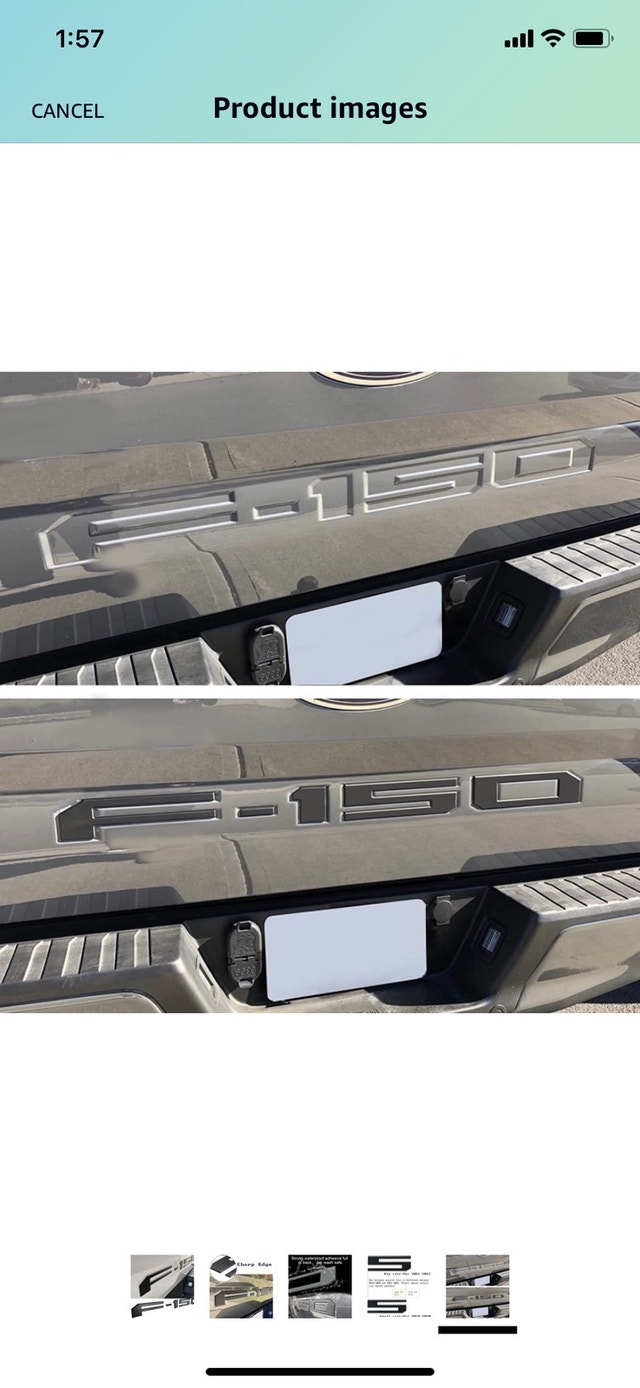 2021/2022 Ford F150 black emblems for tailgate Auto Body Parts Mississauga / Peel Region