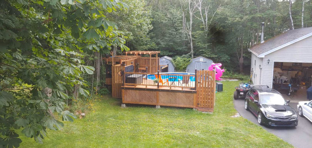 Pool/hot tub and deck with heat pump and all accessories in Hot Tubs & Pools in City of Halifax - Image 3