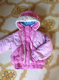COLUMBIA Size 4/5 Jacket Coat Girl Pink Waterproof Fabric