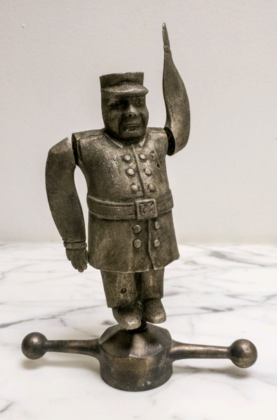 Welcome to The Old Curio Cabinet Antiques Shop, We have for sale a rare novelty Whirligig is poking...