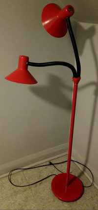 Red floor lamp