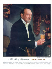 1946 full-page magazine ad for Lord Calvert Whiskey