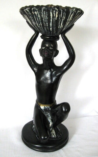 FIGURINE AFRICAINE VINTAGE / BLACKAMOOR / AFRO AMERICAN FIGURE