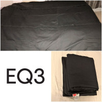 EQ3 Fitted Sheet (Queen) Charcoal (Grey) Excellent condition