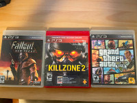 Ps3 games bundle Fallout GTA 5 Killzone 2