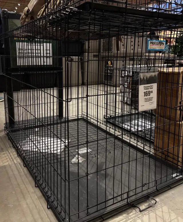 Large metal dog crate