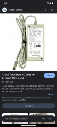 Sharp t.v adapter
