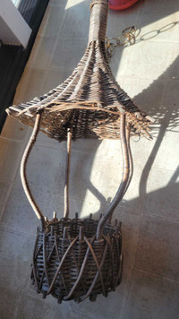 Large Wicker Basket that hangs (inside or outside)