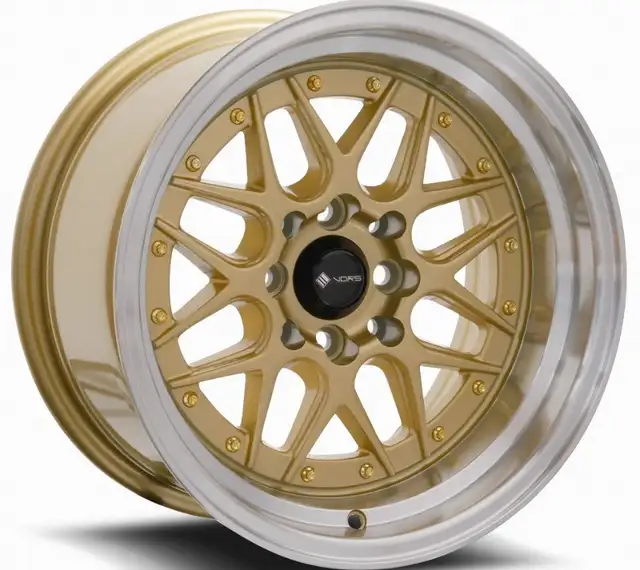 16"  4x100 rims for sale : VORS VR7 gold finish in Tires & Rims in City of Toronto - Image 2