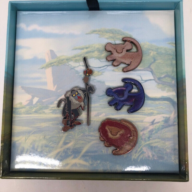 The Lion King 25th Anniversary Disney Store Pin Set LR Arts
