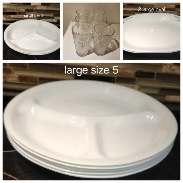 Corelle Divided Dishes and Glassware in Kitchen & Dining Wares in Markham / York Region - Image 2
