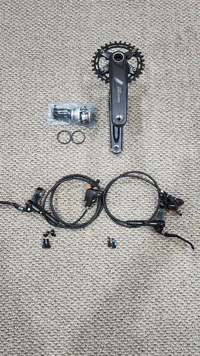 Deore Single speed crankset + BB & MT200, View more