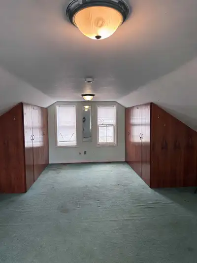[Also available for Shared/Couple at $1,000 + utilities] The room is located upstairs (attic). It’s...