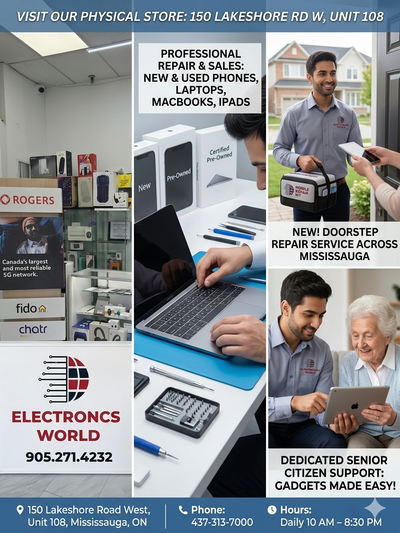 At Electronics World, we believe technology should be easy and accessible for everyone. Whether you...
