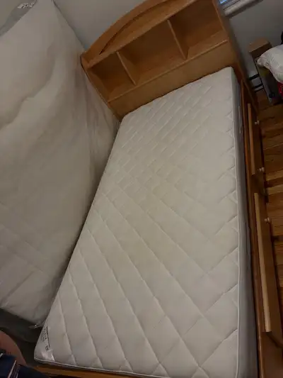 DON – Lit simple avec matelas + commode 6 tiroirs, View more