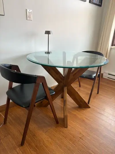 glass table-Table de vitre, View more