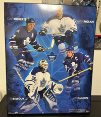 Vintage Toronto Maple Leafs Hockey Greats 16”x20” poster plaque