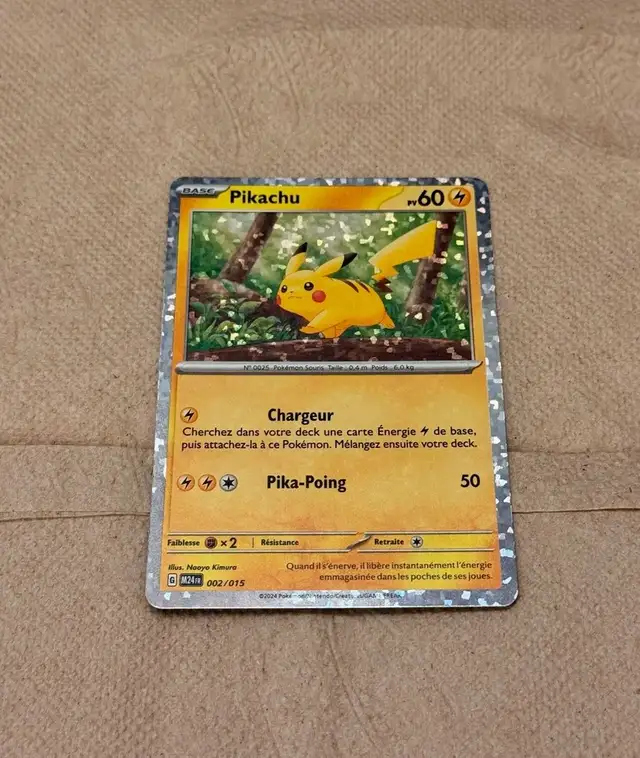 PIKACHU - McDonald's Promo 002/015 M24 FR Happy Meal Holo Foil P in Arts & Collectibles in Longueuil / South Shore - Image 3