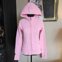Lululemon Jacket Pink Scuba Hoodie Sweater Small 4