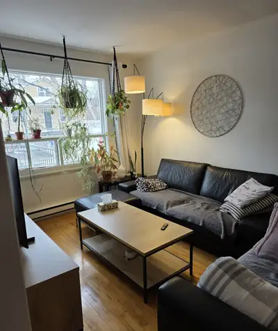 6 1/2 à louer, au 1225, rue Ozanam, près de l'hôpital St-François d'Assise, du parc Cartier-Brébeuf...
