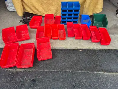 Bins , plastic,  used , View more