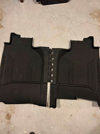 Chevy all weather floor mats and Lund hood deflector