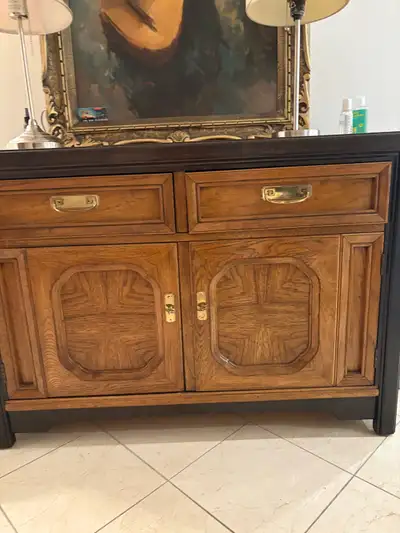 Vintage ThomasvilleTwo-Tone Credenza /Sideboard Buffet, View more