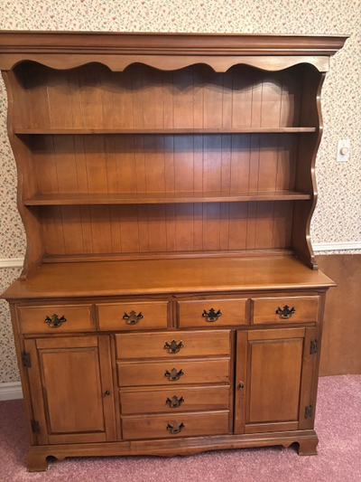 Solid Maple Colonial Dining Hutch & Buffet – Two Piece, View more