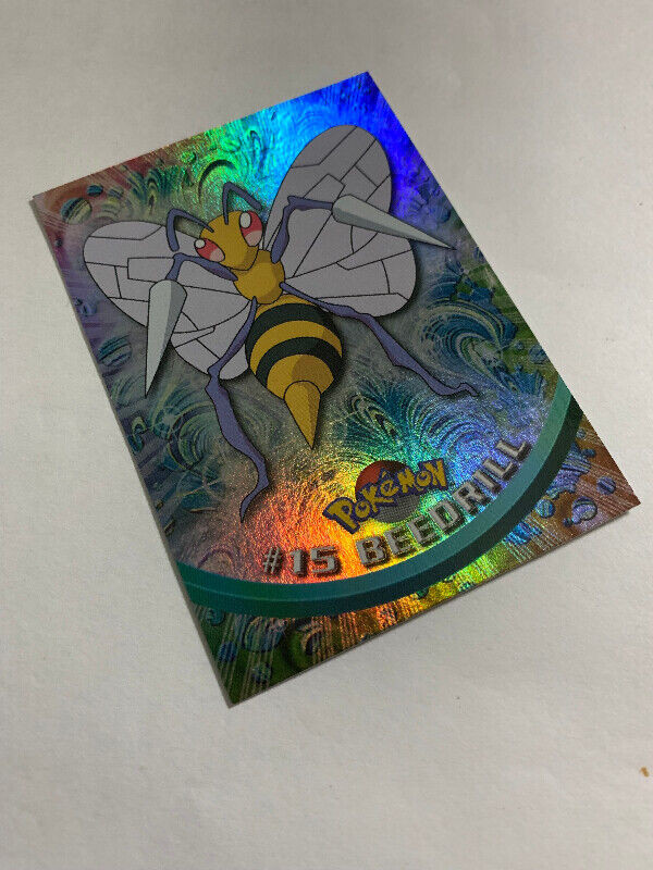 Beedrill #15 2000 Topps Pokemon TV Animation FOIL HOLO RARE CARD dans Art et objets de collection  à Longueuil/Rive Sud - Image 2