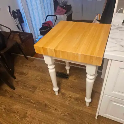 Butcher block table , View more