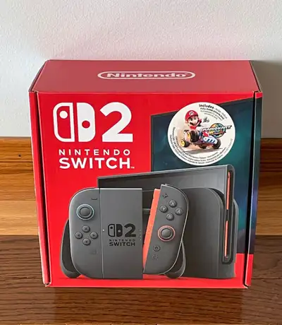 Brand New_Nintendo Switch 2 Mario Kart World Bundle, View more