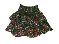 H&M Coachella Black Floral Skirt - Size 2