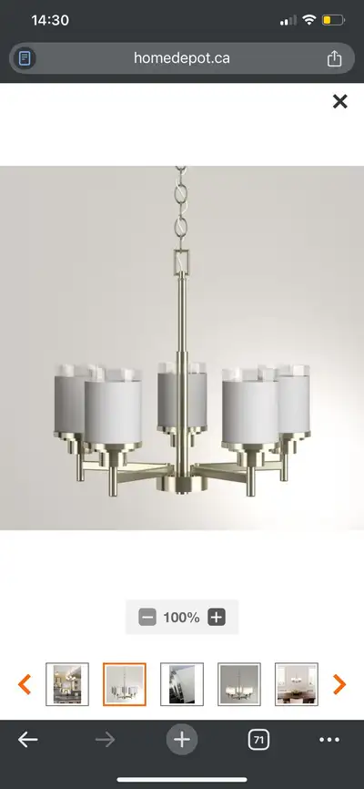 Candle-Style Chandelier $100, View more