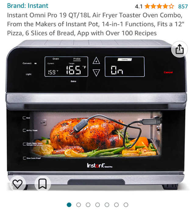 Instant Omni Pro 19 QT/18L Air Fryer Toaster Oven Combo dans Fours à micro-ondes et cuiseurs  à Laval/Rive Nord - Image 2