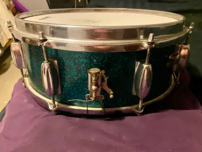 Vintage Japanese “stencil” snare drum, View more
