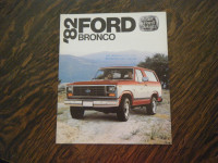 Ford 1982 Bronco Truck Sales Brochure