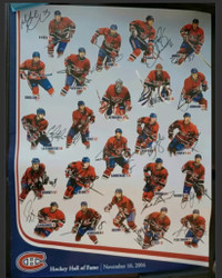 MONTREAL CANADIENS 21 PLAYER SIGNED TEAM POSTER 2006