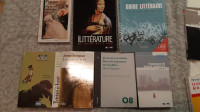 livres de litterature francaise et quebecoise et romans cegep