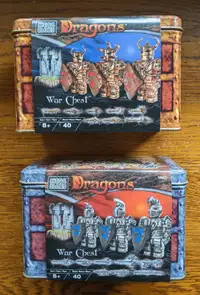 Mega Bloks Dragons War Chest 9861 & 9862