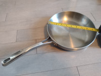 POELE LAGOSTINA HOTEL-CLAD S15L SKILLET 24cm ACIER INOX