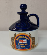 Vintage Pusser's 1L Ceramic Rum Decanter