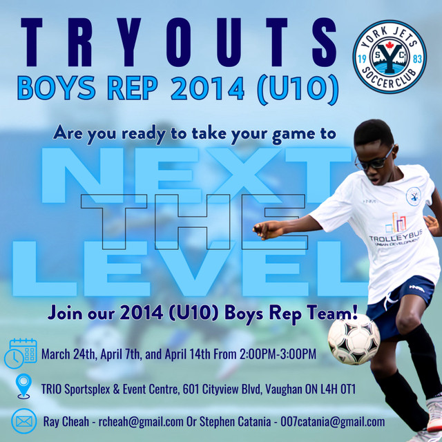 PLAYERS WANTED U10 (2014) Boys Rep - York Jets  in Sports Teams in City of Toronto