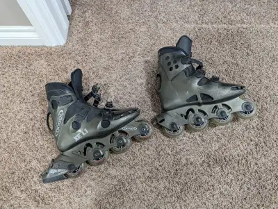 Roller blades for sale two sets size 8 and 12, View more