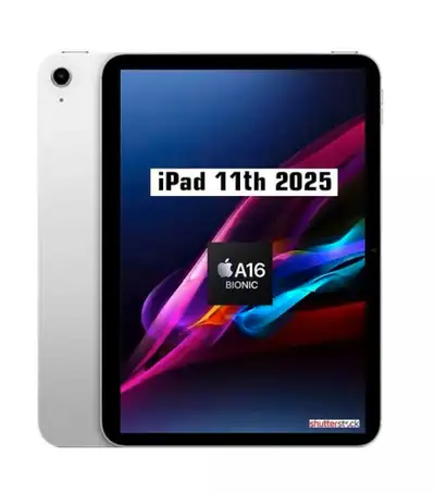 BNIB Sealed 2025 iPad A16 128 GB (11th Generation), Silver, WiFi, View more